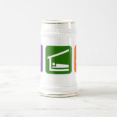 Essen Sie Schlaf-Reise Bierglas (Mittel)