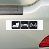Essen Sie Schlaf-Rennen Autoaufkleber (Auf Auto)