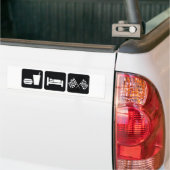 Essen Sie Schlaf-Rennen Autoaufkleber (Auf Lkw)