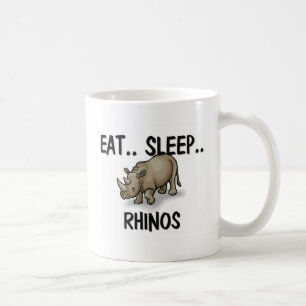 Essen Sie Schlaf RHINOS Kaffeetasse