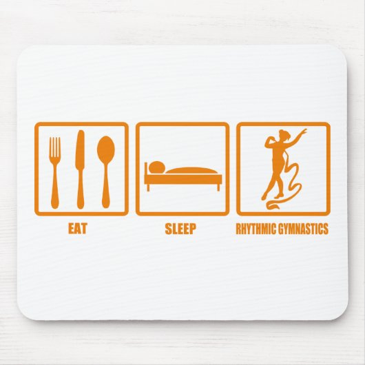 Essen Sie Schlaf-rhythmische Gymnastik Mousepad (Vorne)