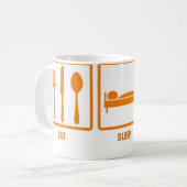Essen Sie Schlaf-Rudersport Kaffeetasse (Vorderseite Links)