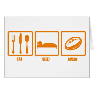 Essen Sie Schlaf-Rugby