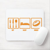 Essen Sie Schlaf-Rugby Mousepad (Mit Mouse)