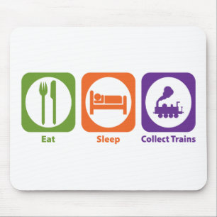 Essen Sie Schlaf sammeln Züge Mousepad