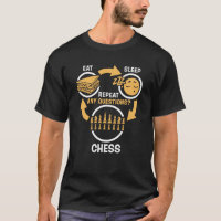 Essen Sie Schlaf-Schach-Wiederholung - lustiges