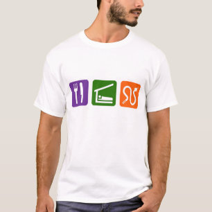 Essen Sie Schlaf-Schlangen T-Shirt