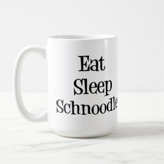 Essen Sie Schlaf Schnoodle Tasse
