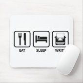Essen Sie Schlaf schreiben Mousepad (Mit Mouse)