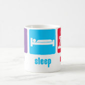 Essen Sie Schlaf schreiben Tasse (Mittel)