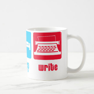 Essen Sie Schlaf schreiben Tasse