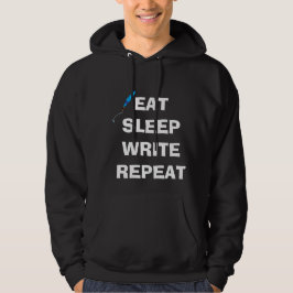 Essen Sie Schlaf schreiben Wiederholung Hoodie