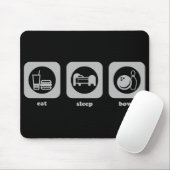 Essen Sie. Schlaf. Schüssel. Mousepad (Mit Mouse)