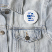 Essen Sie Schlaf Schwimmen Button (Beispiel)