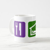 Essen Sie Schlaf-Schwimmen Kaffeetasse (Vorderseite Links)