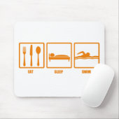 Essen Sie Schlaf-Schwimmen Mousepad (Mit Mouse)