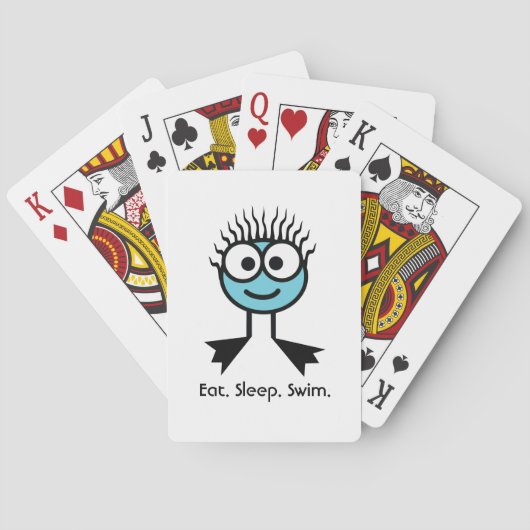Essen Sie. Schlaf. Schwimmen Spielkarten (Rückseite)