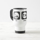 Essen Sie. Schlaf. Schwimmen. Tasse (Vorderseite Links)