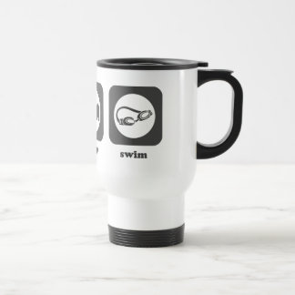 Essen Sie. Schlaf. Schwimmen. Tasse
