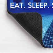 ESSEN Sie. SCHLAF. SCHWIMMEN. WIEDERHOLUNG. Mousepad (Ecke)