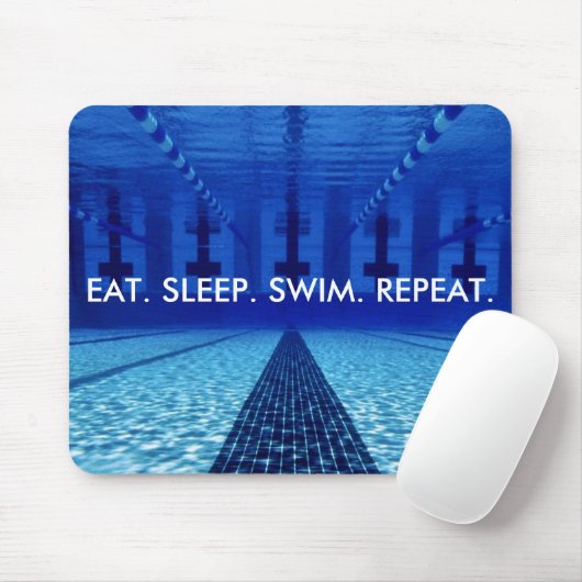 ESSEN Sie. SCHLAF. SCHWIMMEN. WIEDERHOLUNG. Mousepad (Mit Mouse)