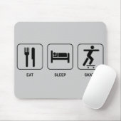 Essen Sie Schlaf-Skate Mousepad (Mit Mouse)