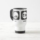 Essen Sie. Schlaf. Skate. Tasse (Vorderseite Links)