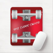 Essen Sie Schlaf-SkateMausunterlage Mousepad (Mit Mouse)