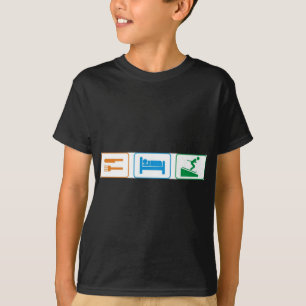 ESSEN SIE SCHLAF-SKI T-Shirt