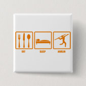 Essen Sie Schlaf-Speer Button (Vorderseite)