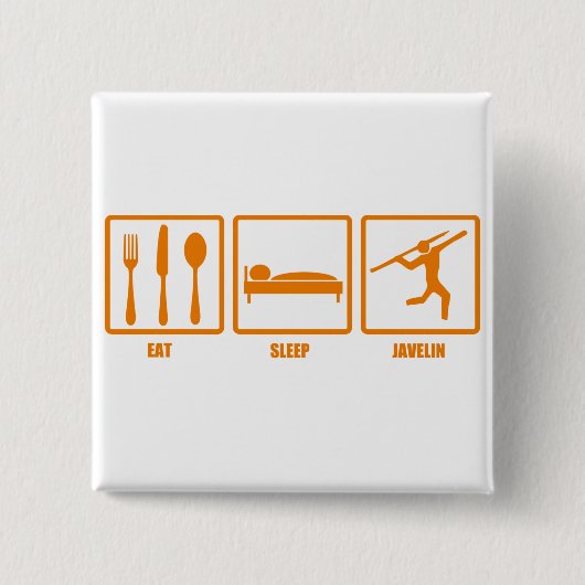 Essen Sie Schlaf-Speer Button (Vorderseite)