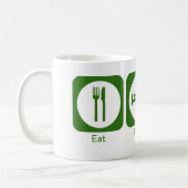 Essen Sie Schlaf spelunk GRÜN Kaffeetasse (Links)