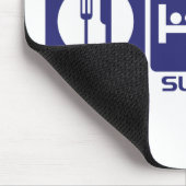 Essen Sie Schlaf-Spiel Mousepad (Ecke)