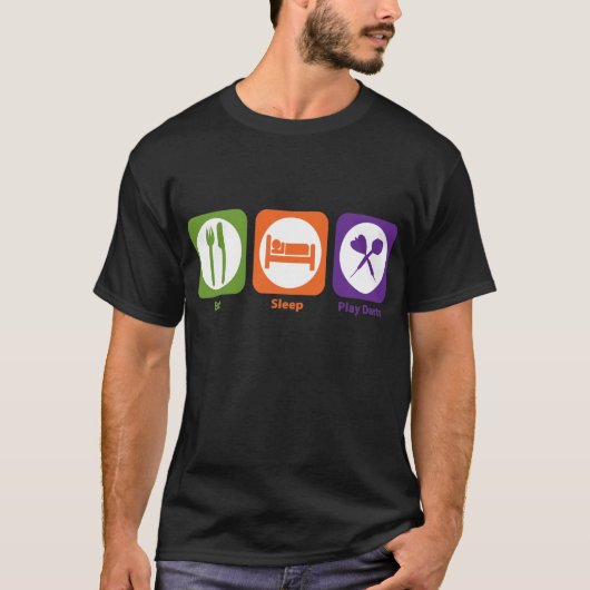 Essen Sie Schlaf-Spiel-Pfeile T-Shirt (Vorderseite)