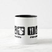 Essen Sie Schlaf-Spiel-Trommel-Ikonen Tasse (Zentrum)