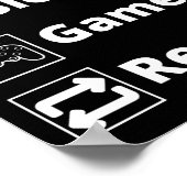 Essen Sie Schlaf-Spiel wiederholen Poster (Ecke)