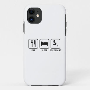 Essen Sie Schlaf-Stabhochsprung Case-Mate iPhone Hülle