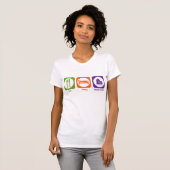 Essen Sie Schlaf-Studien-Latein T-Shirt (Vorne ganz)