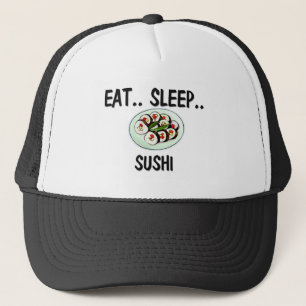 Essen Sie Schlaf SUSHI Truckerkappe