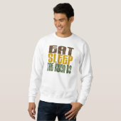 Essen Sie Schlaf Taekwondo 1 Sweatshirt (Vorne ganz)