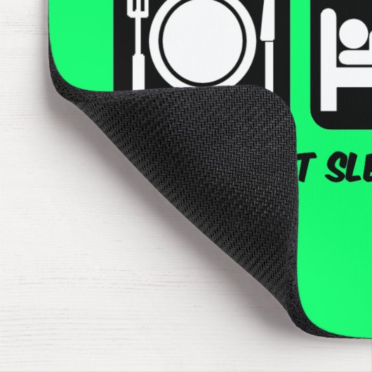 essen Sie Schlaf-Tageshändler Mousepad (Ecke)