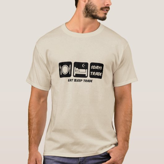 essen Sie Schlaf-Tageshändler T-Shirt (Vorderseite)
