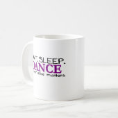 Essen Sie Schlaf-Tanz Kaffeetasse (Vorderseite Links)