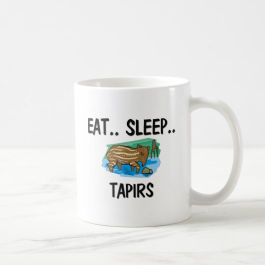 Essen Sie Schlaf TAPIRS Kaffeetasse (Rechts)