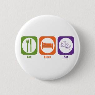 Essen Sie Schlaf-Tat Button