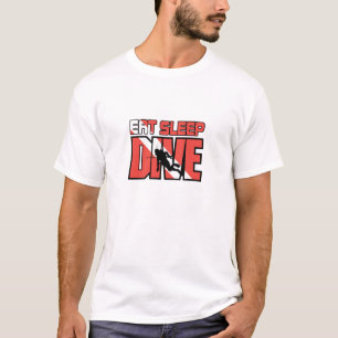 Essen Sie Schlaf-Tauchen T-Shirt