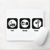 Essen Sie. Schlaf. Tennis. Mousepad (Mit Mouse)