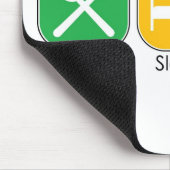 Essen Sie Schlaf-Tennis Mousepad (Ecke)