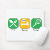 Essen Sie Schlaf-Tennis Mousepad (Mit Mouse)