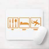 Essen Sie Schlaf-Tennis Mousepad (Mit Mouse)